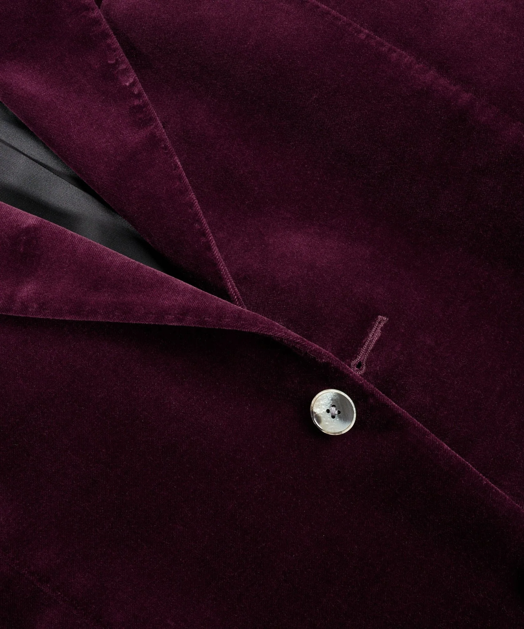 Dinner jacket velvet stretch bordeauxrood - Image 2