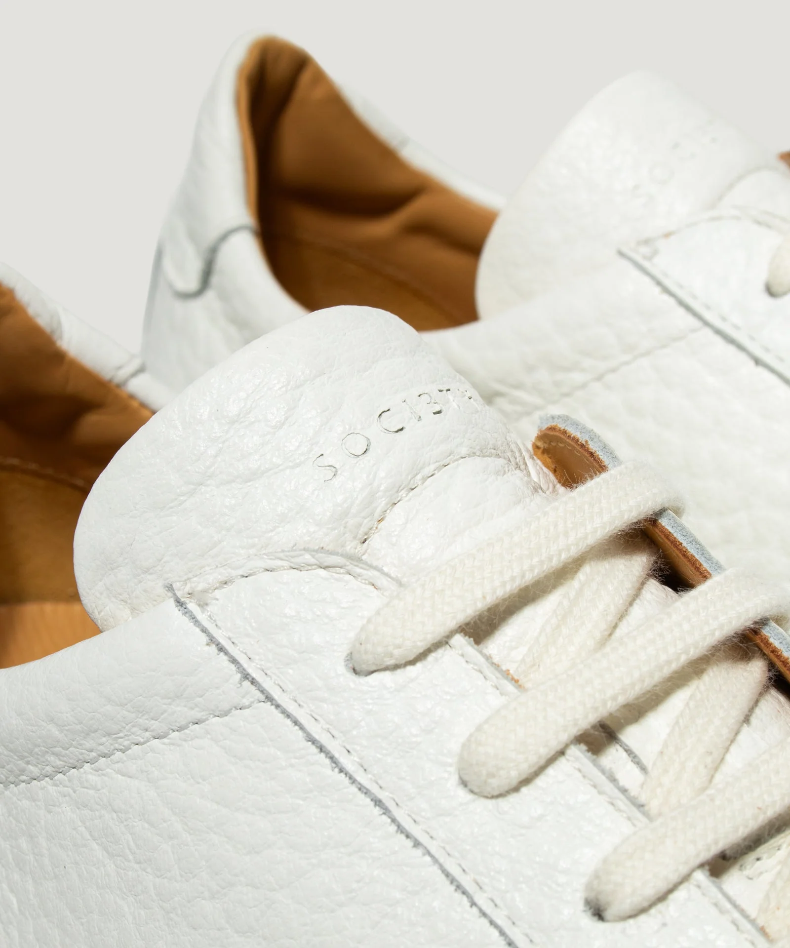 Kaleido sneaker grained kalfsleer off-white - Image 5