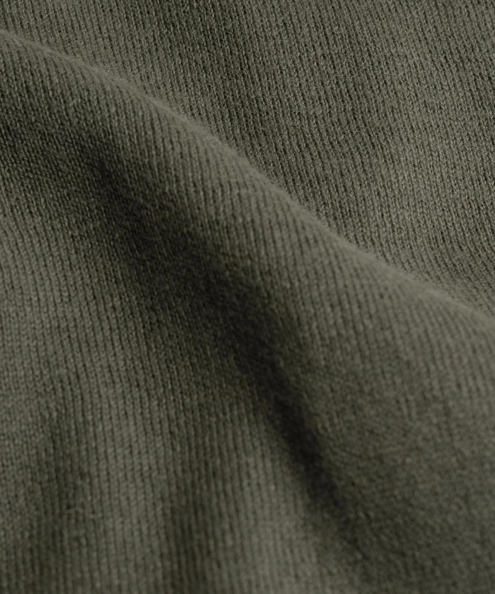 Long sleeve polo Cotton Cashmere donkergroen - Image 5