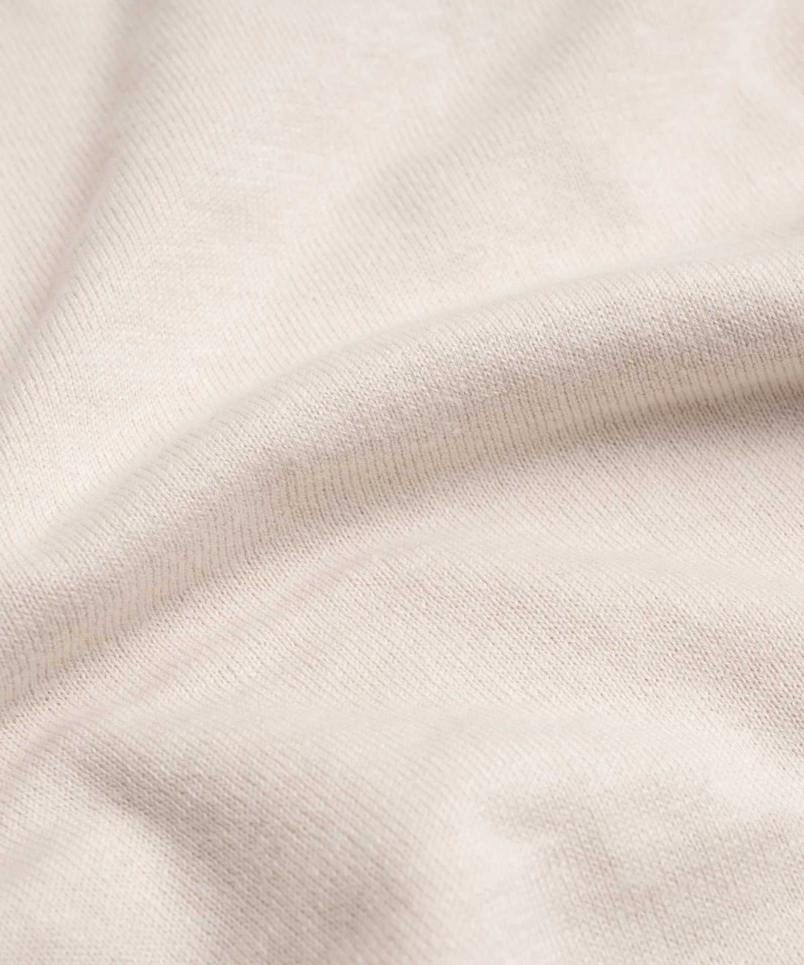 Long sleeve polo Cotton Cashmere off-white - Image 5