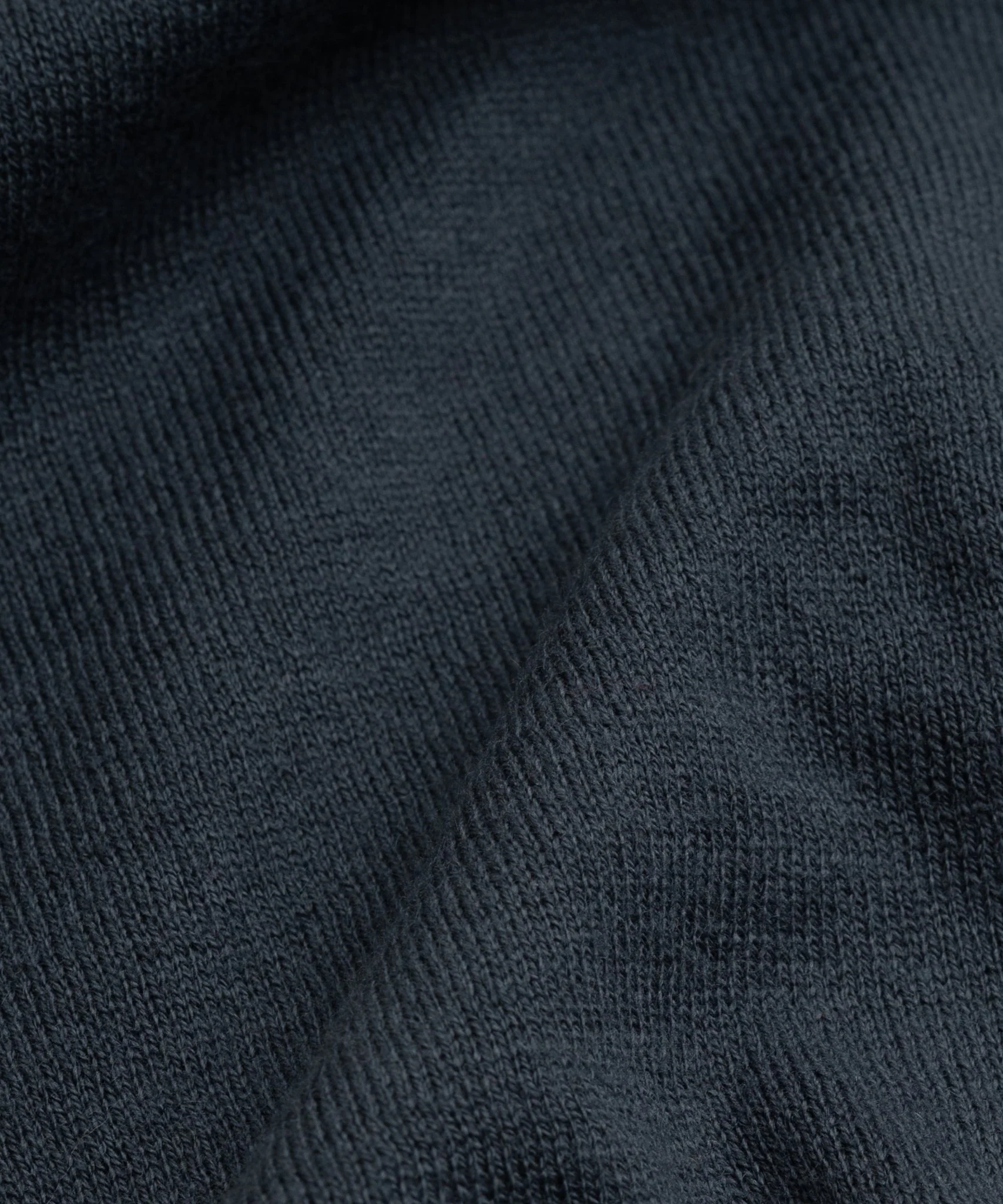 Long sleeve polo Cotton Cashmere staalblauw - Image 4