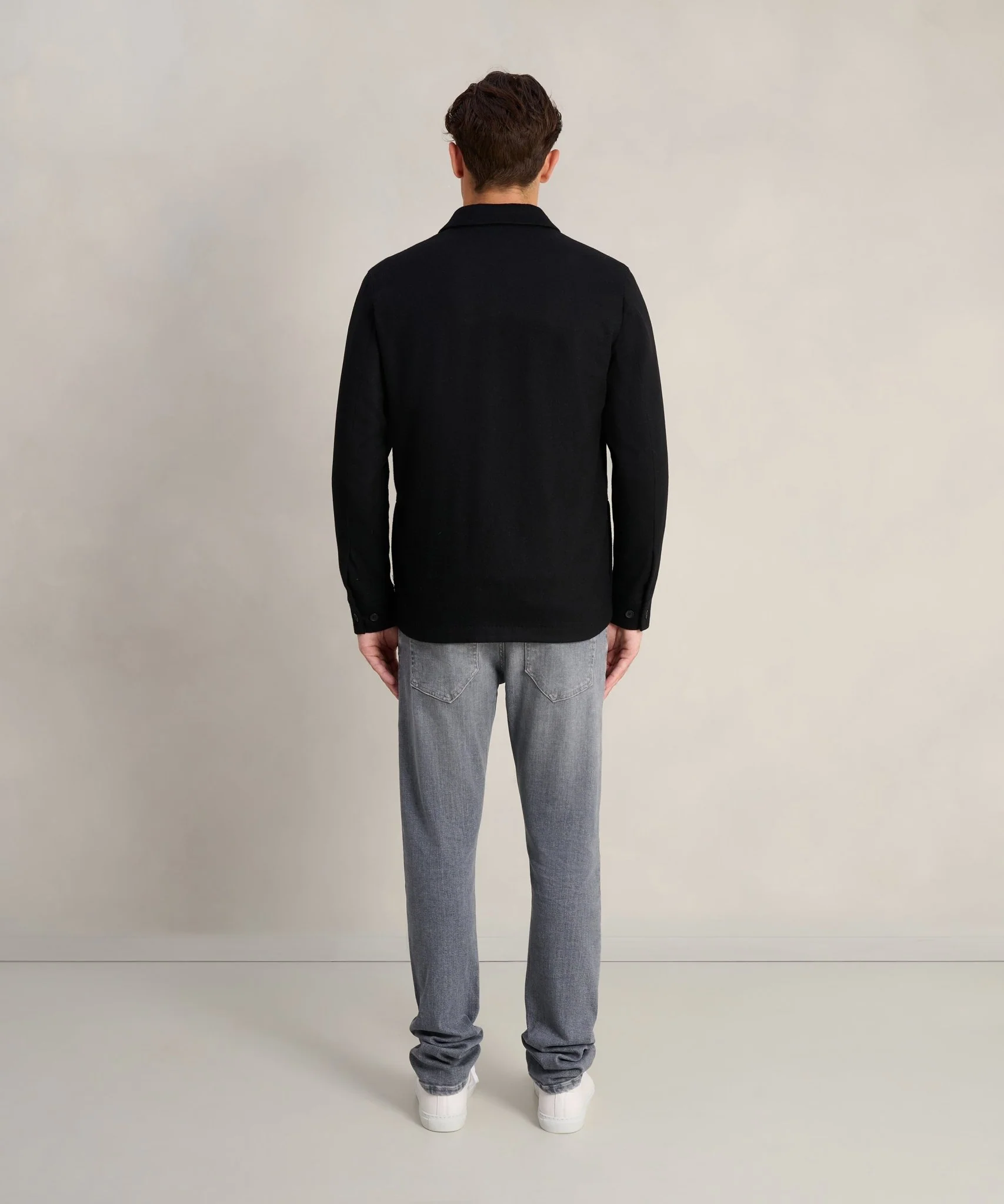 Overshirt wol/kasjmier zwart - Image 5