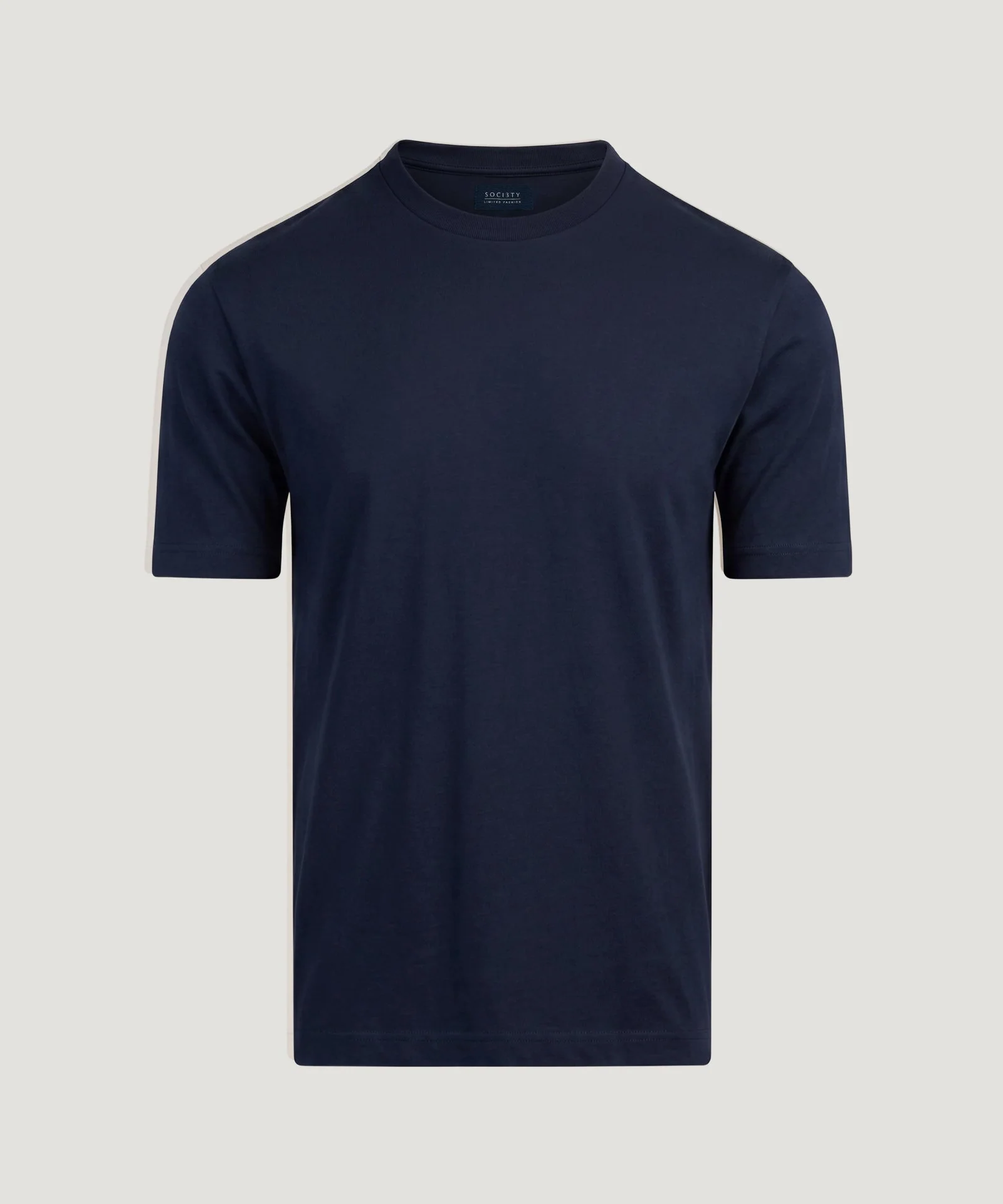 Oversized T-shirt Pima katoen donkerblauw