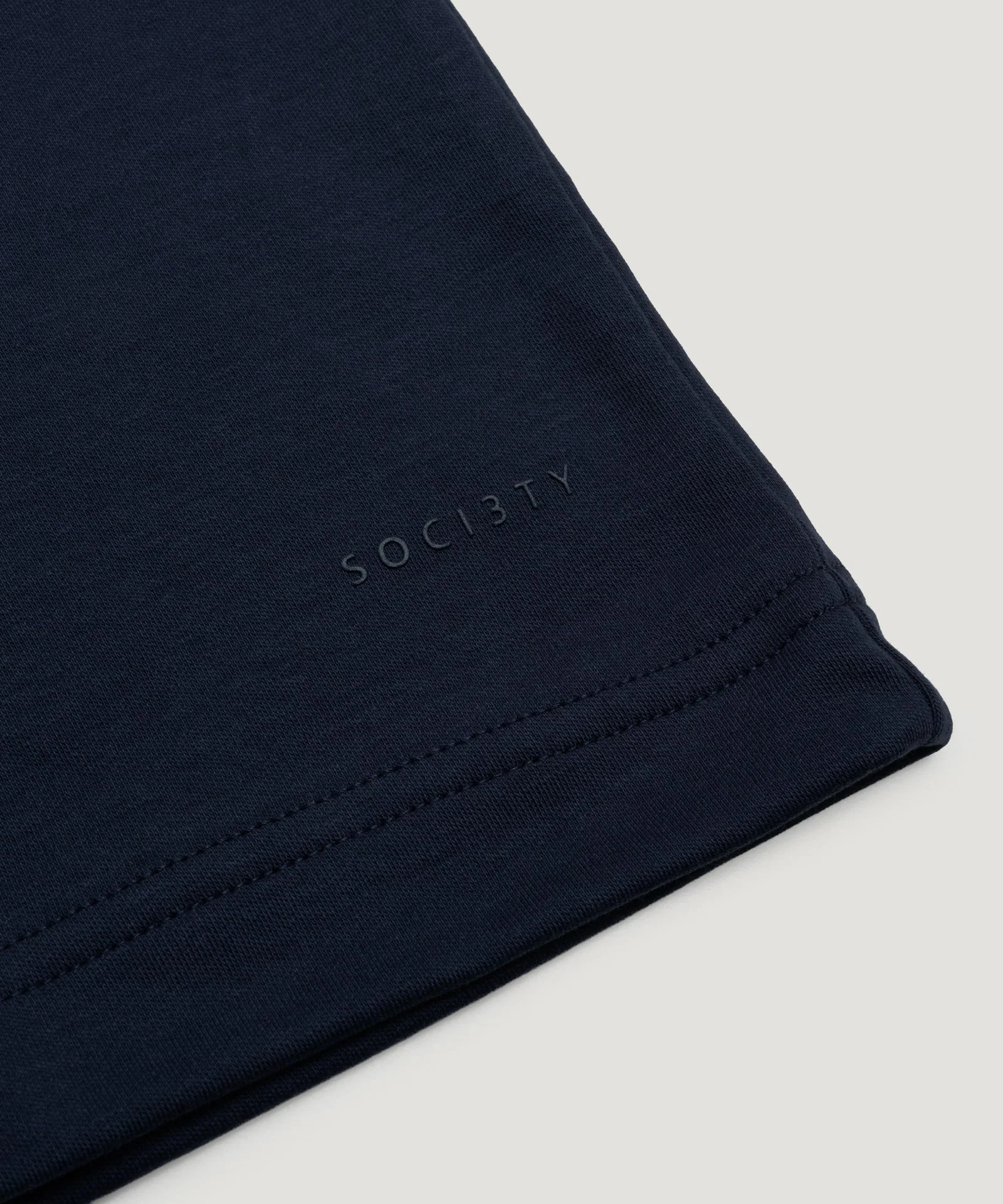 Oversized T-shirt Pima katoen donkerblauw - Image 3