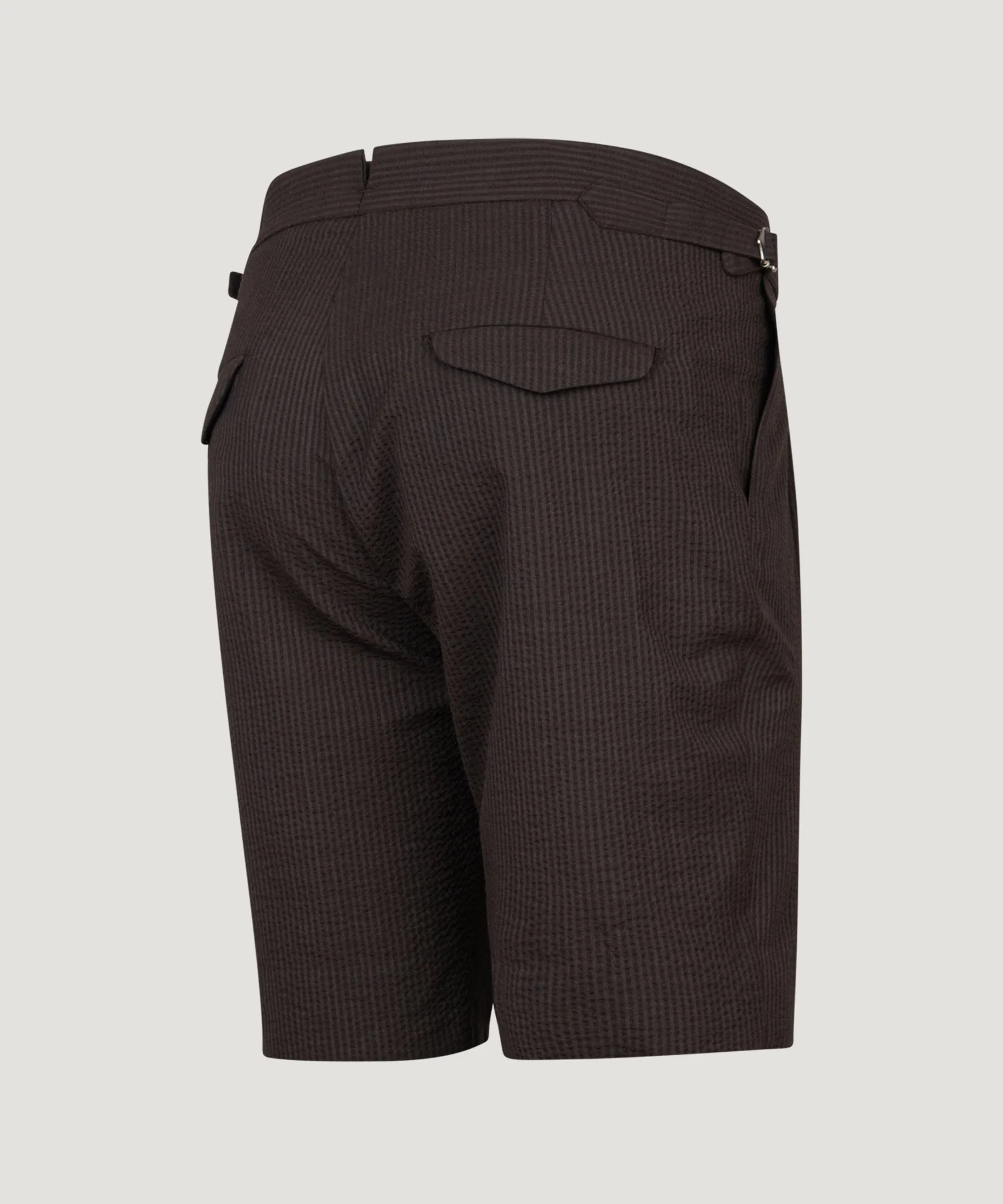 Pak met shorts LIGHTEST seersucker wol/zijde donkerbruin - Image 6