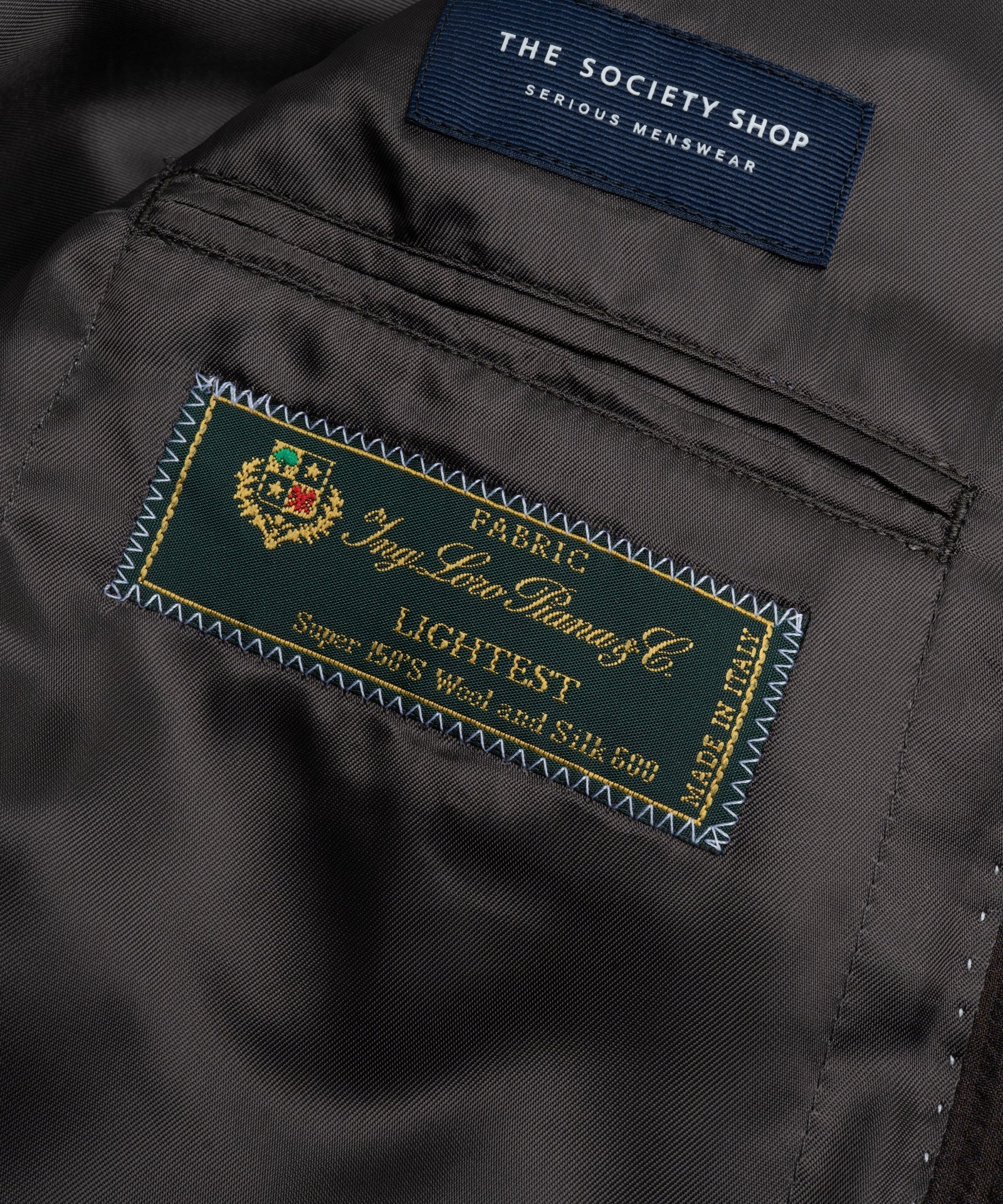 Pak met shorts LIGHTEST seersucker wol/zijde donkerbruin - Image 9