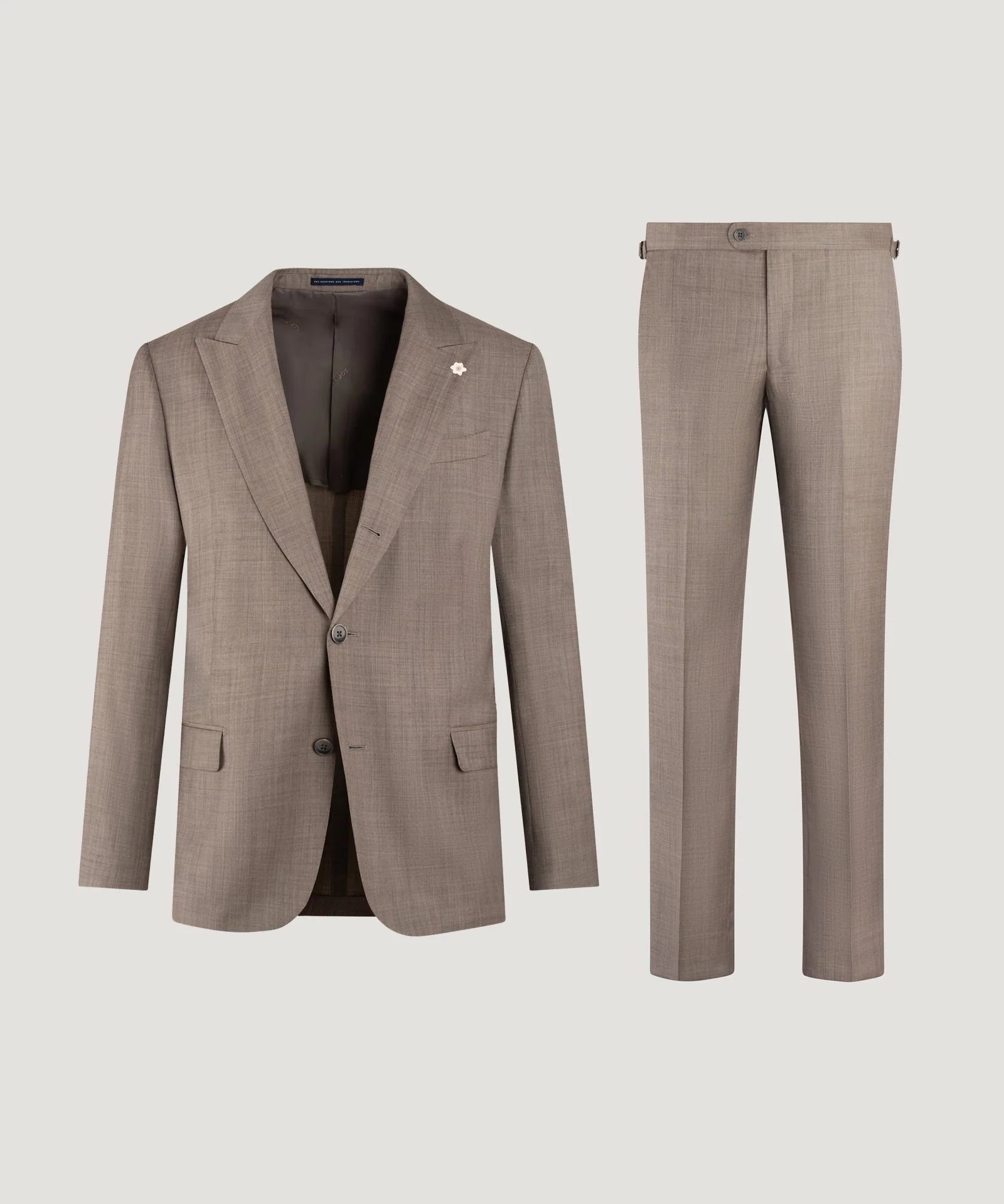 Pak wol sharkskin taupe