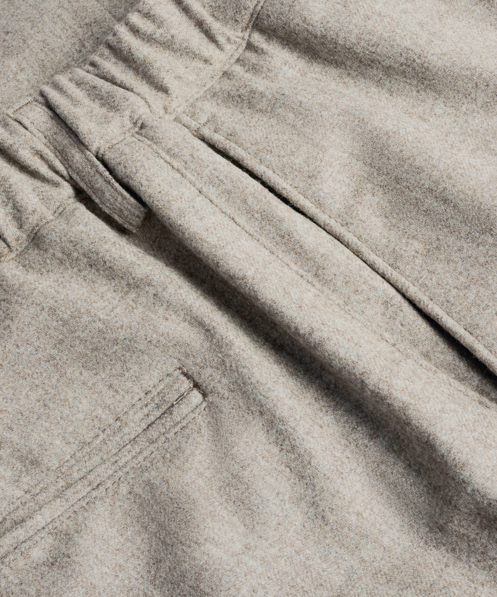 Pleated pantalon wol beige - Image 2