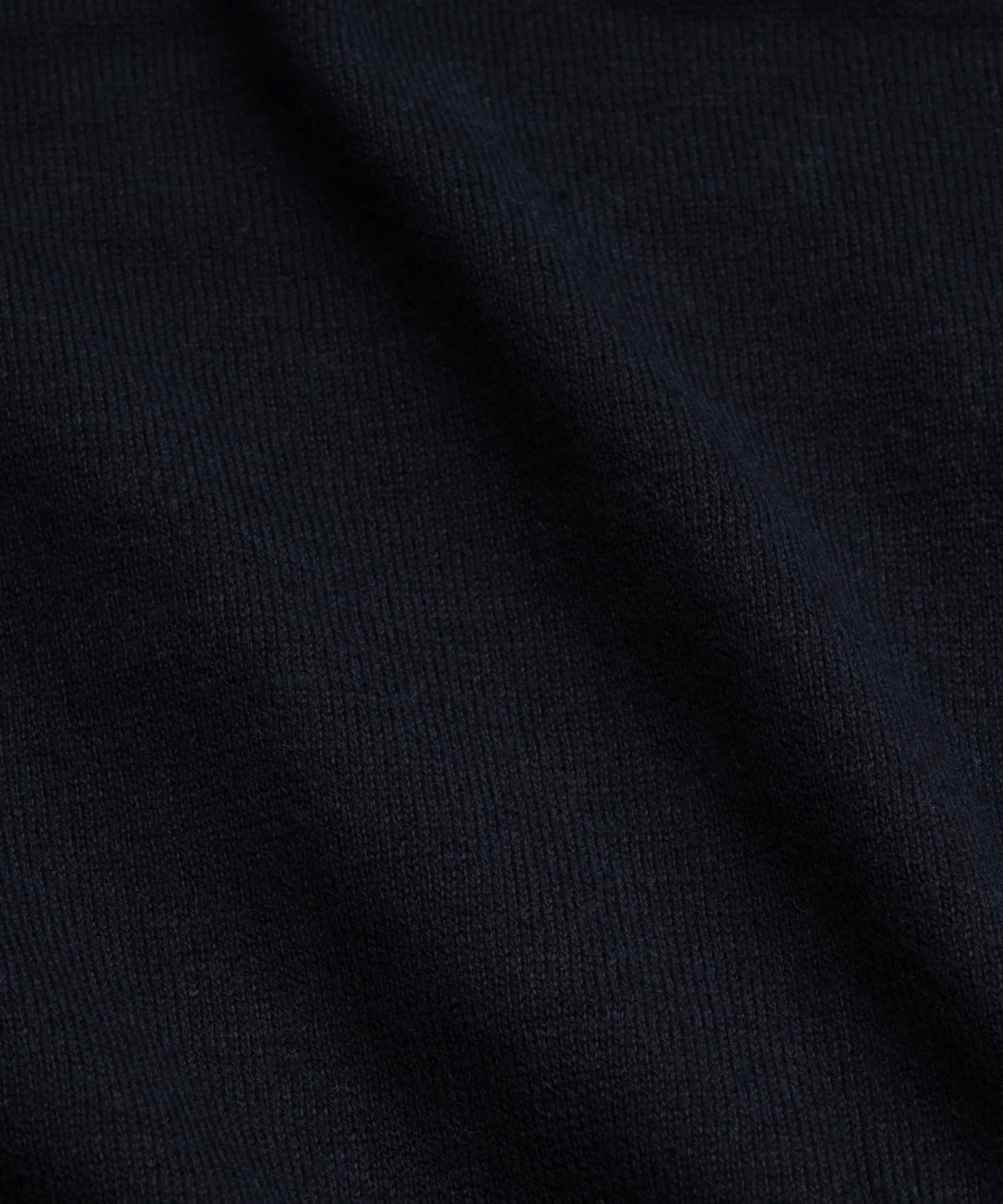 Riva buttonless long sleeve polo Cotton Cashmere donkerblauw - Image 5