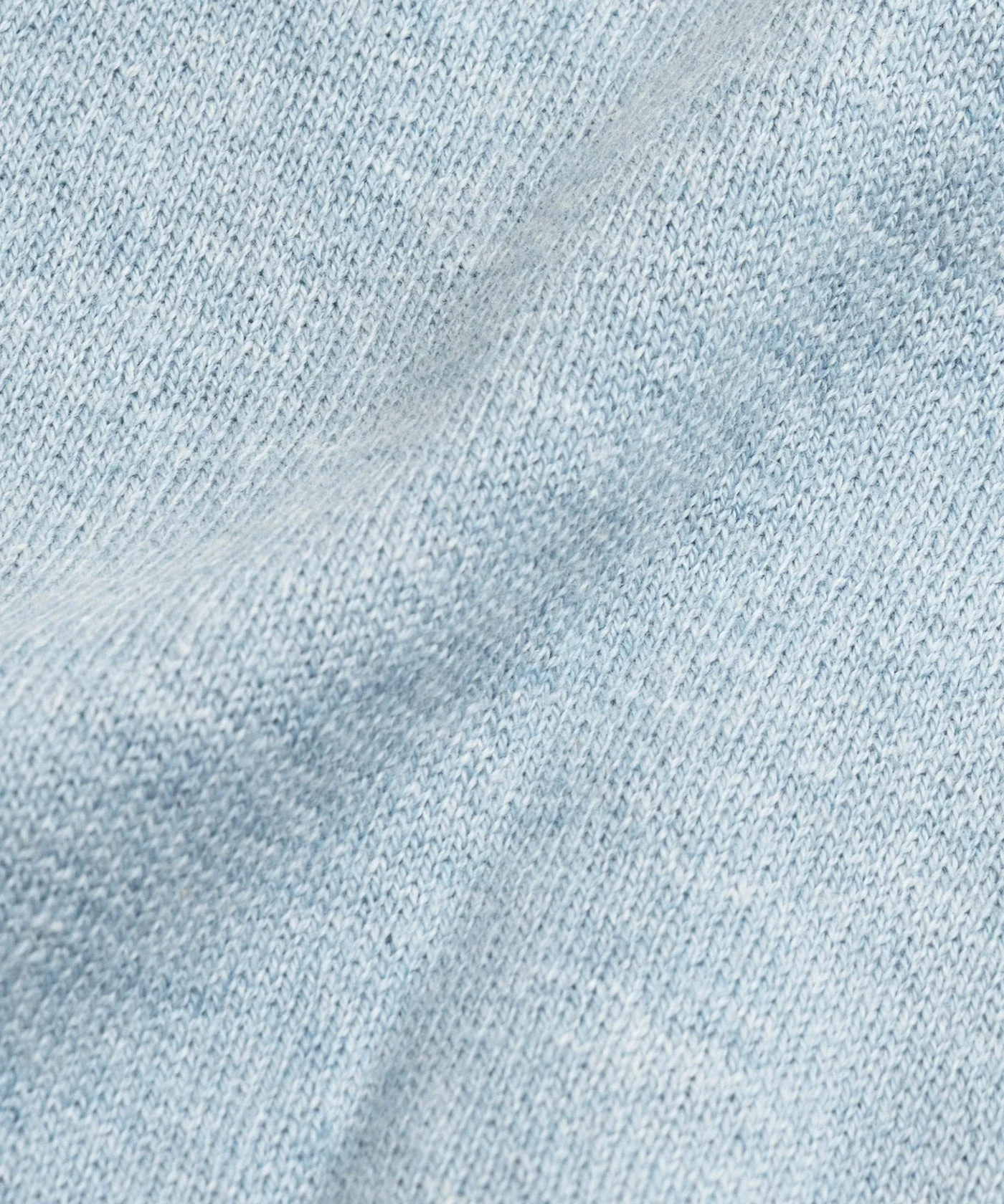Riva buttonless long sleeve polo Cotton Cashmere lichtblauw - Image 4