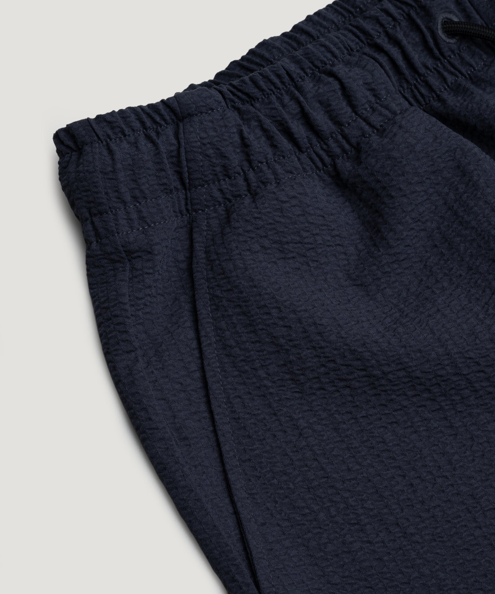 Seersucker shorts donkerblauw - Image 5
