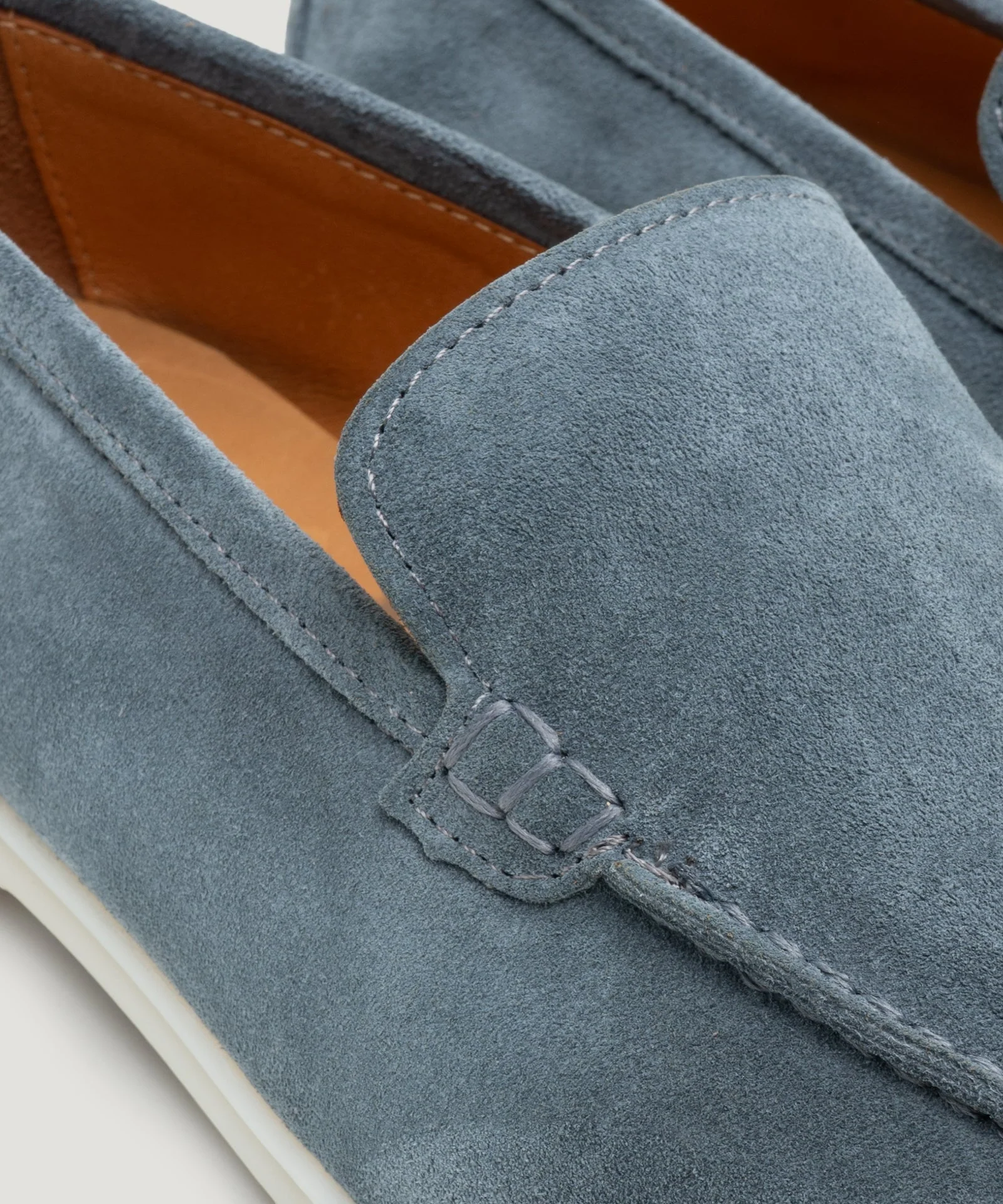 Summer Loafer suède staalblauw - Image 4