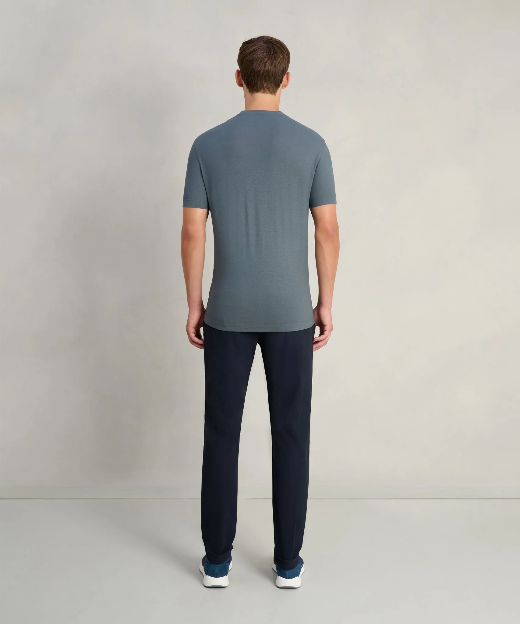 T-shirt Cool Cotton staalblauw - Image 5