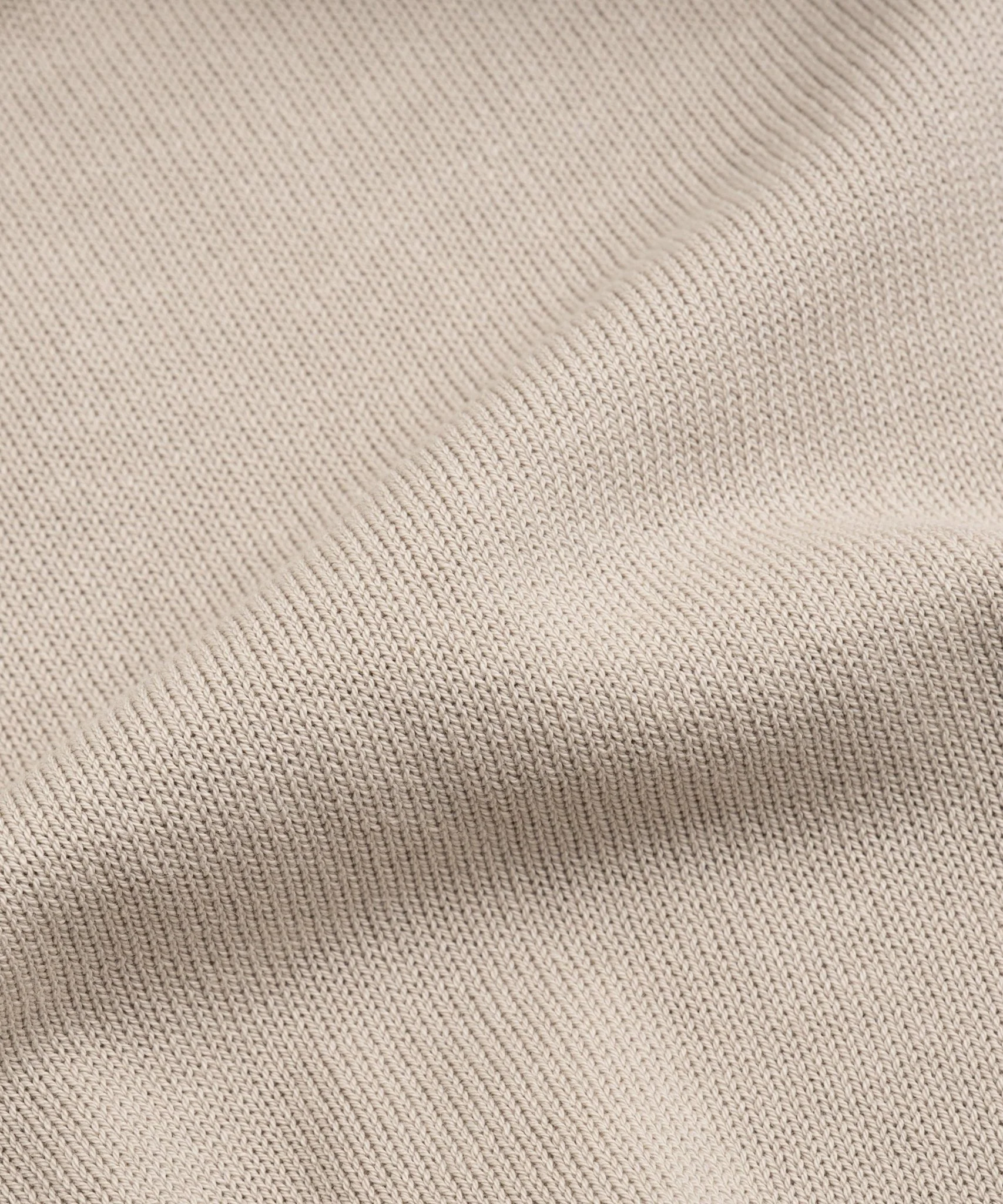 Trui crewneck Cool Cotton garment-dyed beige - Image 4