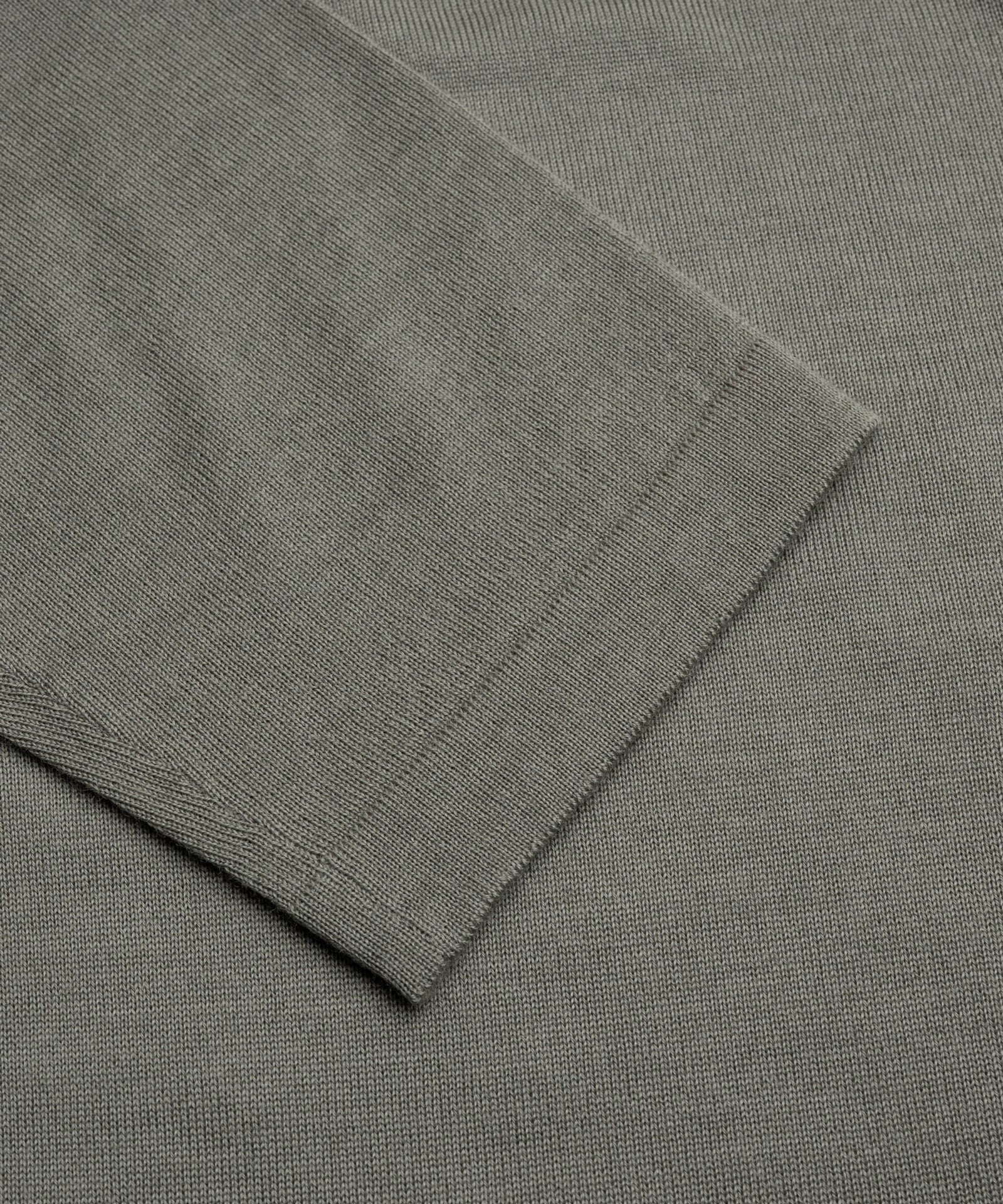 Trui crewneck extra fine merino groen - Image 3