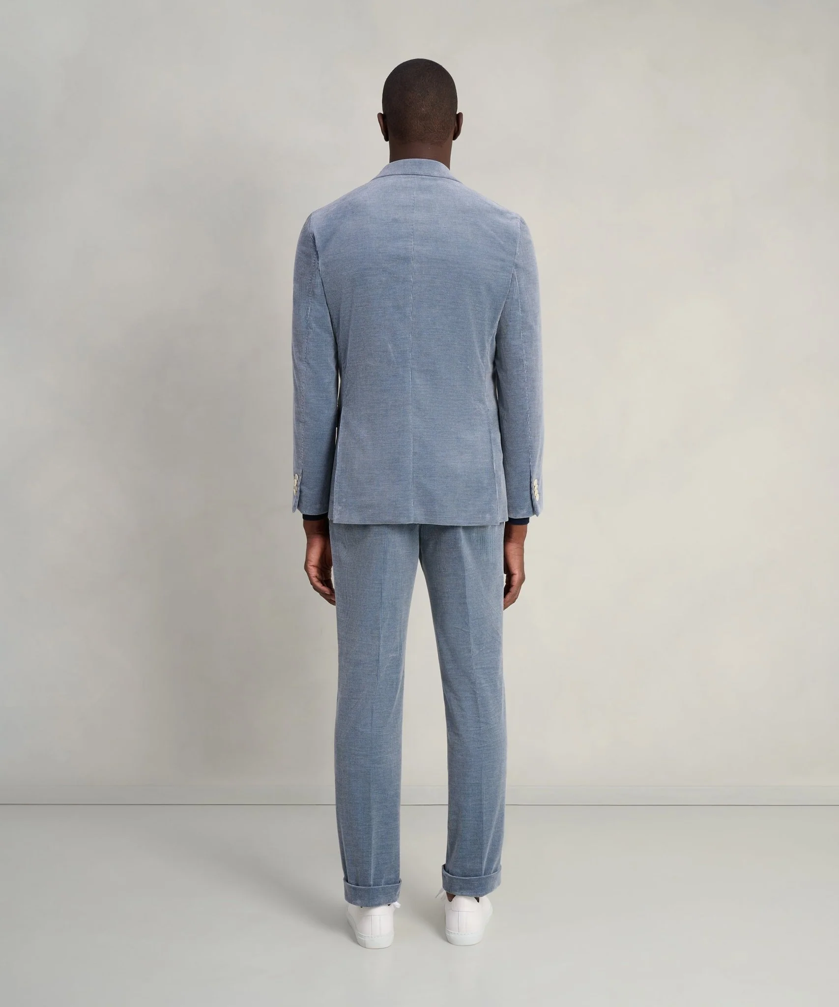 Pak wol/katoen Skyfall corduroy ijsblauw - Image 7