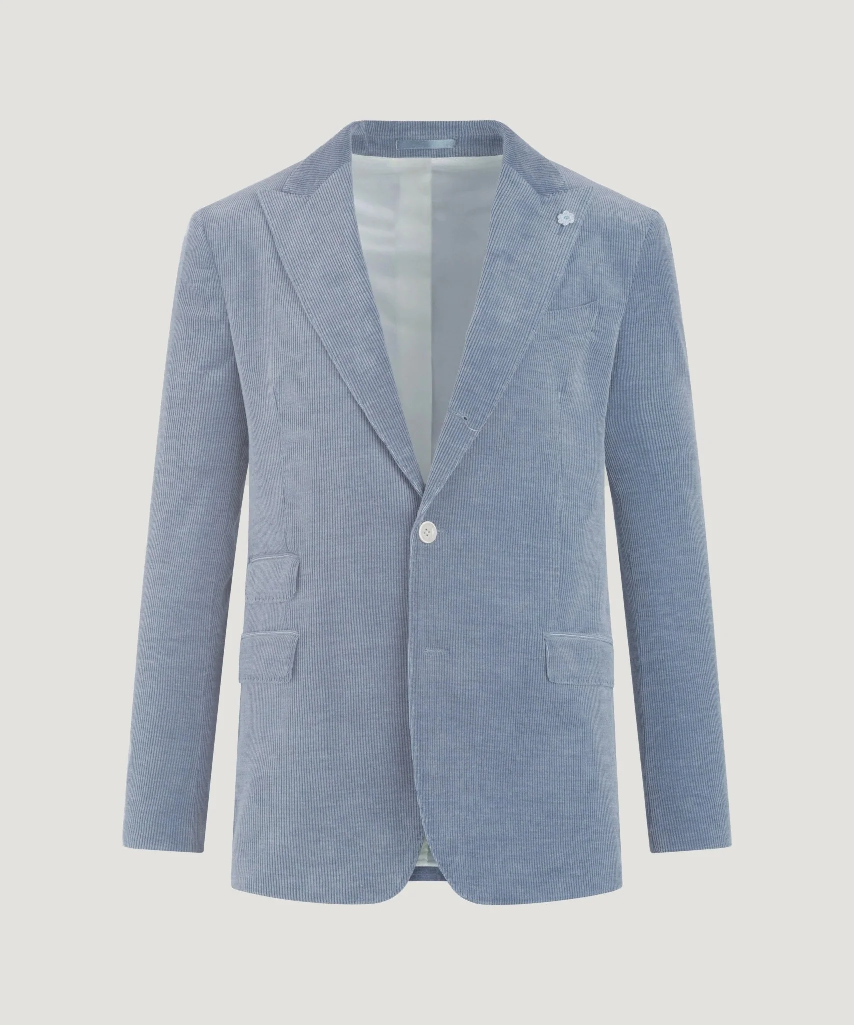 Pak wol/katoen Skyfall corduroy ijsblauw - Image 8