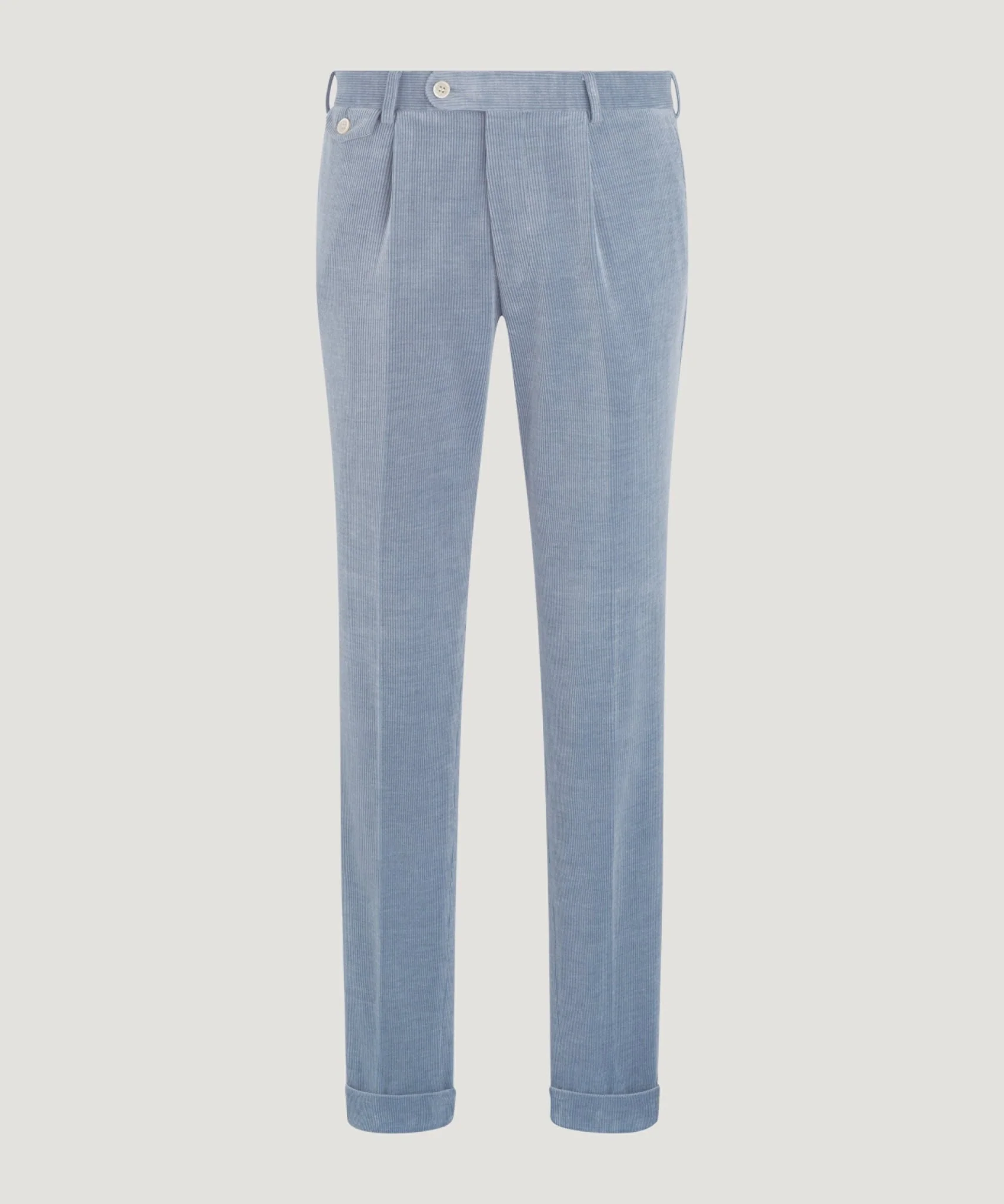 Pak wol/katoen Skyfall corduroy ijsblauw - Image 9