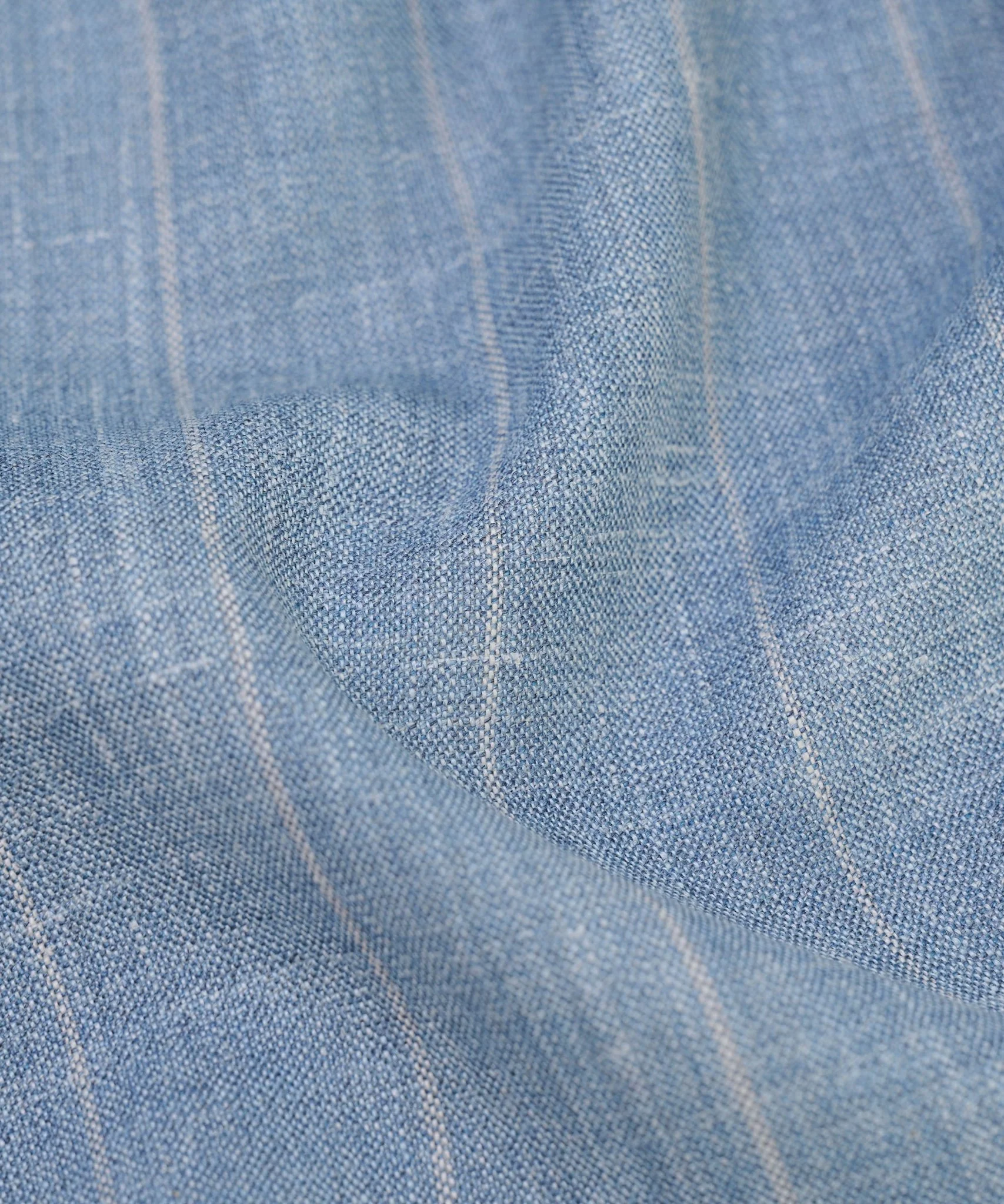 Pak wol/zijde/linnen blauw gestreept (SUMMERTIME by Loro Piana) - Image 12