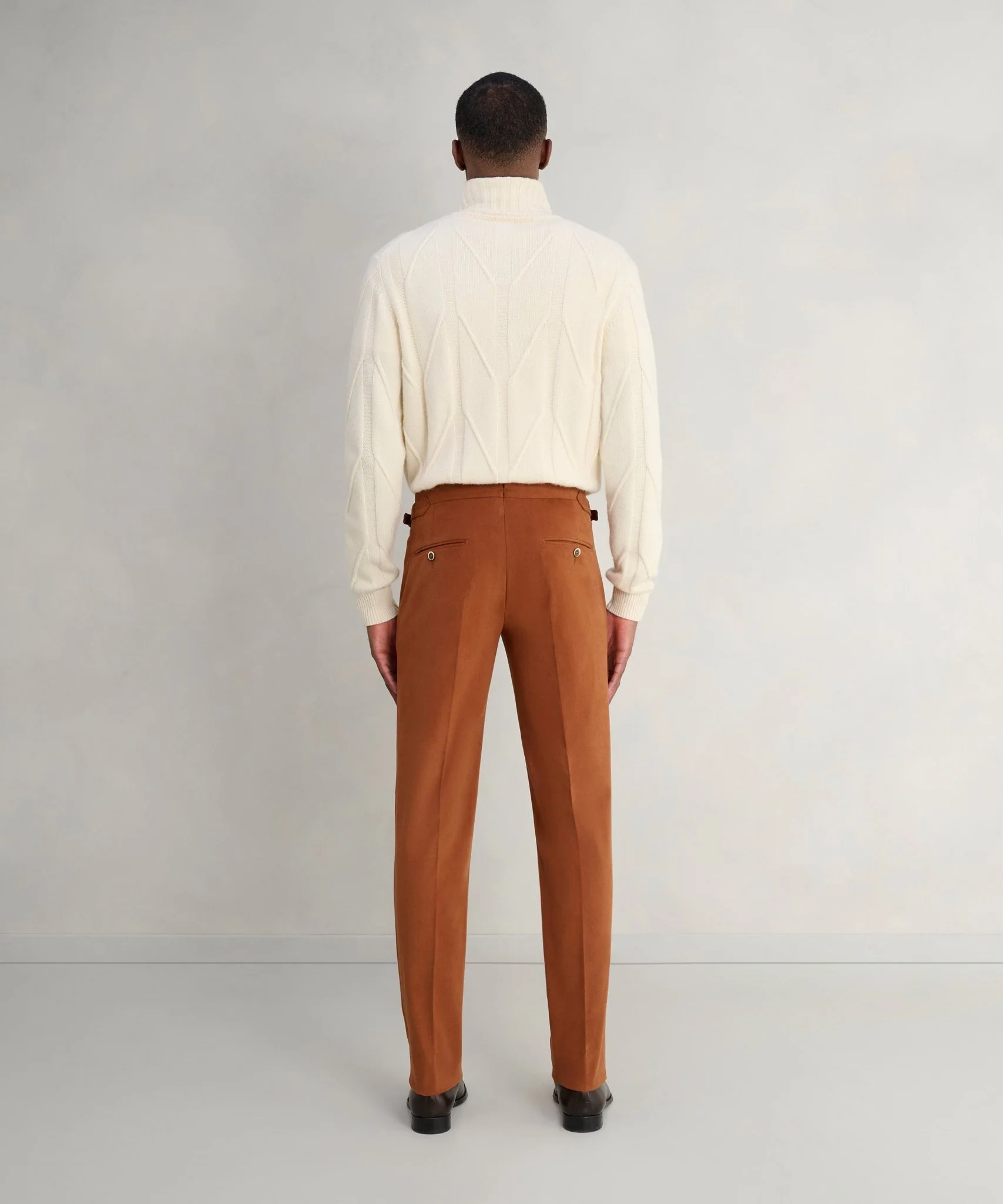 Pantalon Cotton Dream katoen roestbruin (woven by Di Sondrio) - Image 5