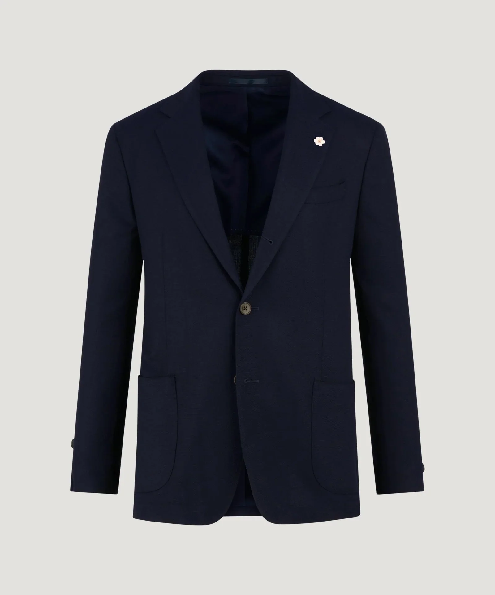 The Blazer merinowol stretch Reda Flexo donkerblauw