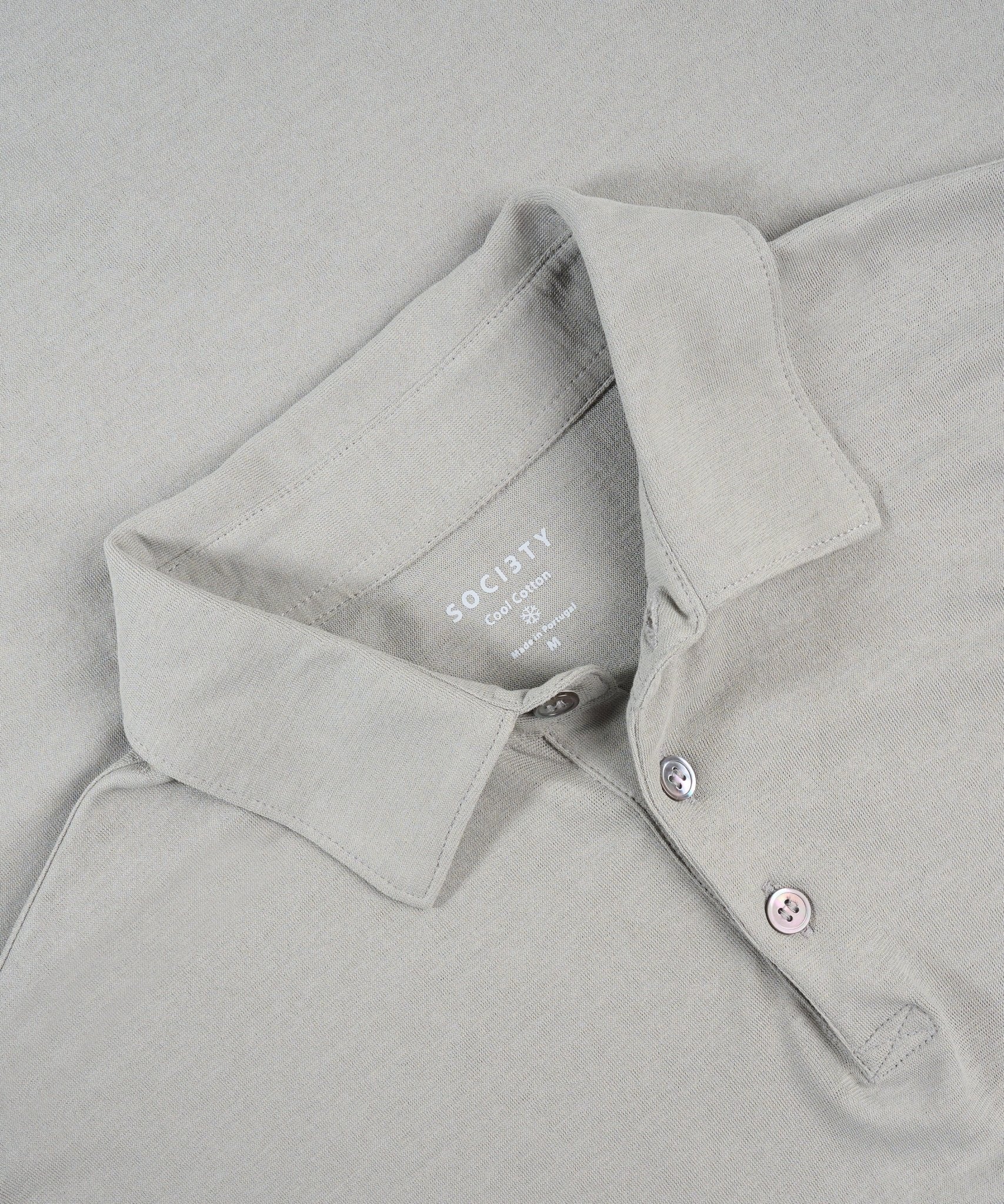 Long sleeve polo Cool Cotton lichtgrijs - Image 6