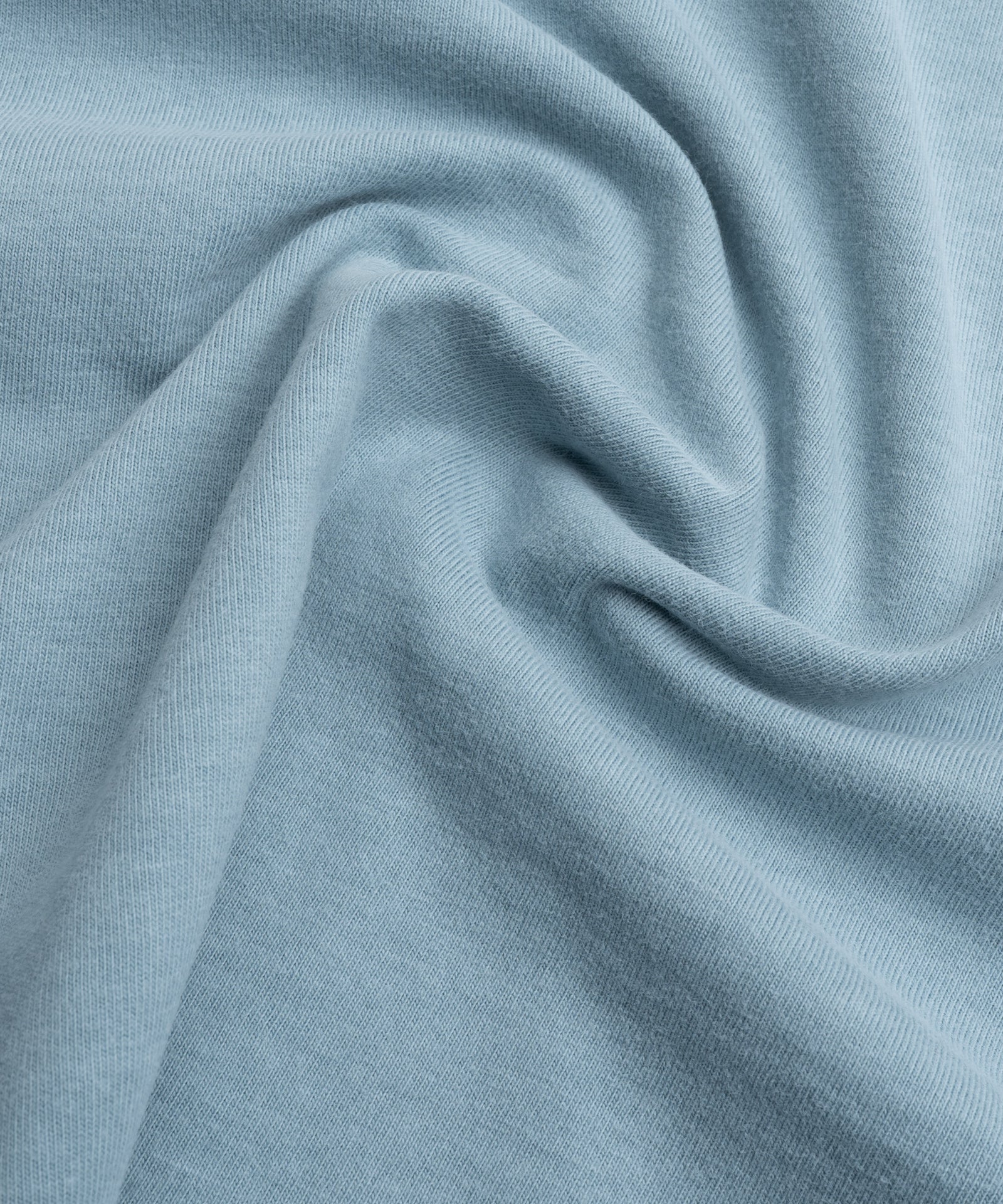 Jersey T-shirt garment-dyed katoen lichtblauw - Image 4