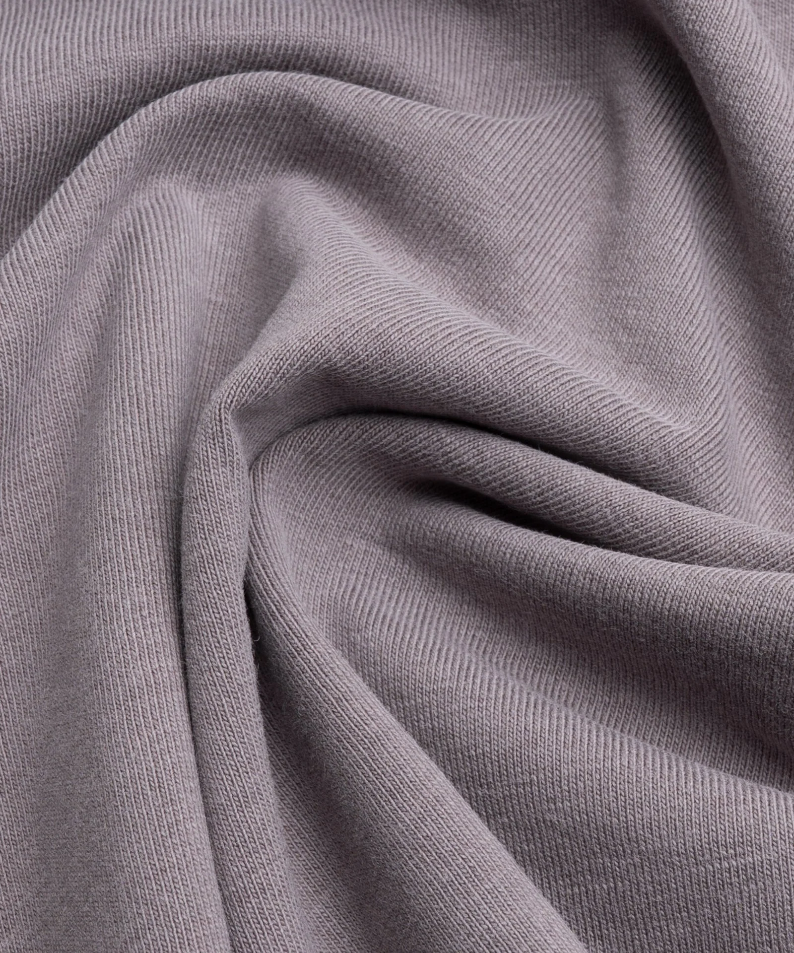 Jersey T-shirt garment-dyed katoen taupe - Image 4