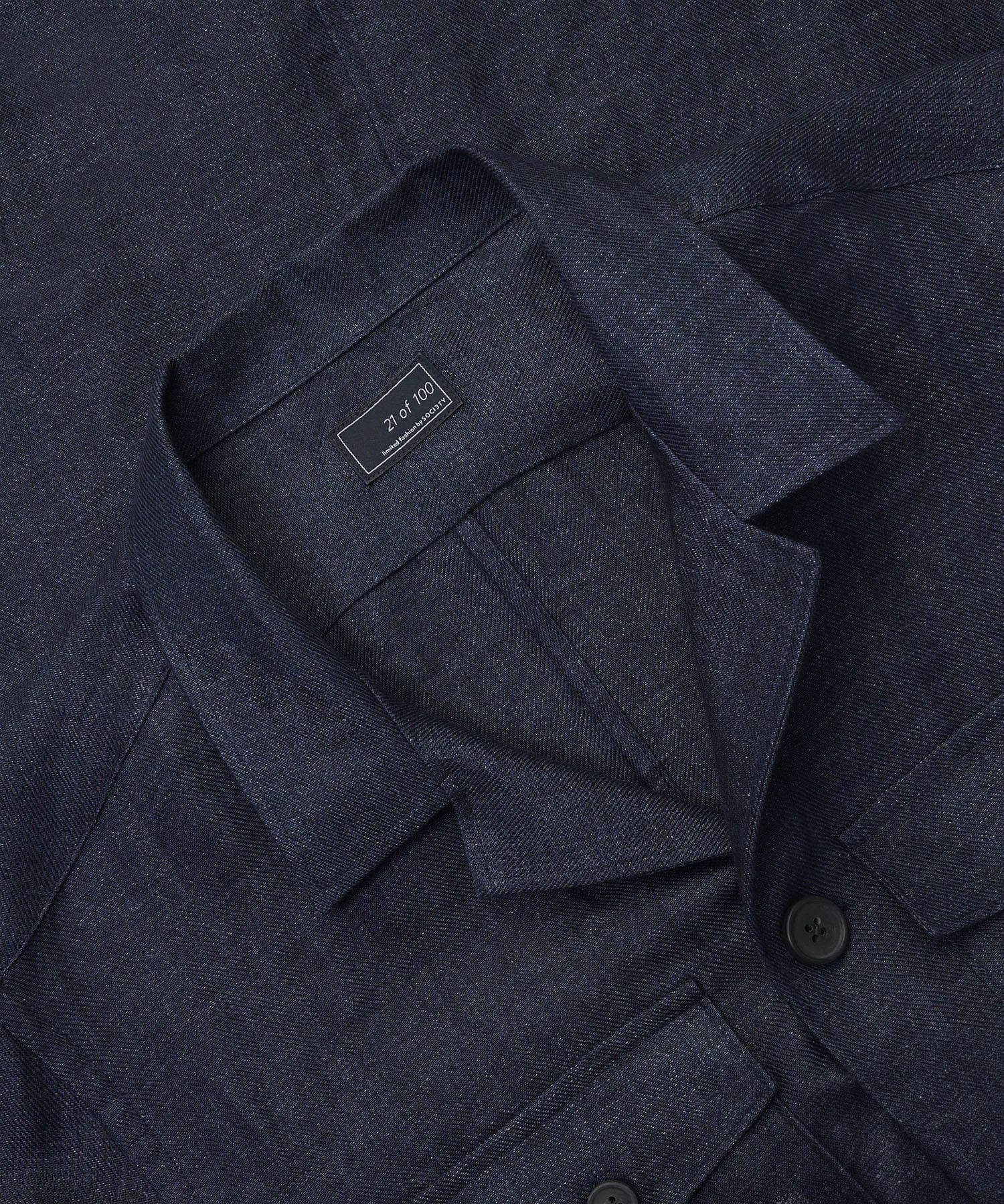 Safari jacket linnen donkerblauw - Image 6