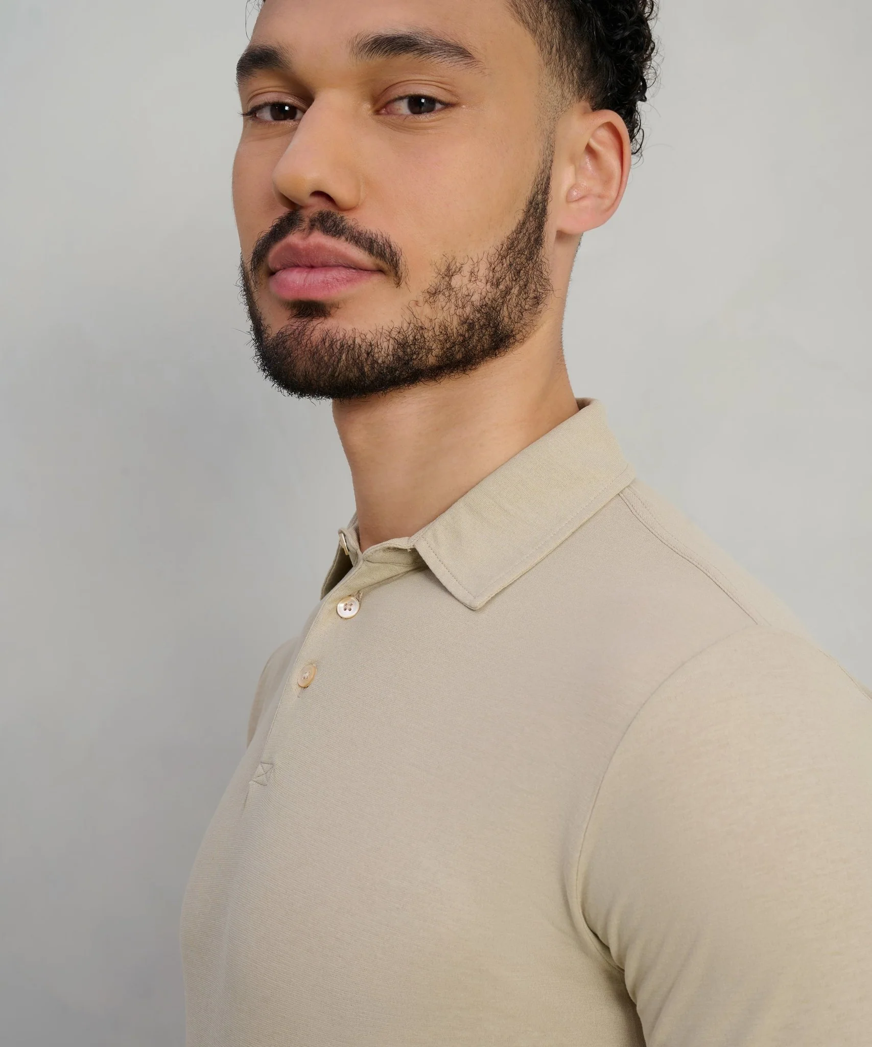 Polo Cool Cotton beige - Image 4