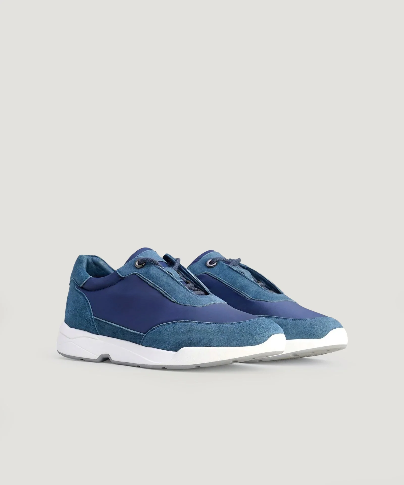 Runner suède/microfiber blauw - Image 2