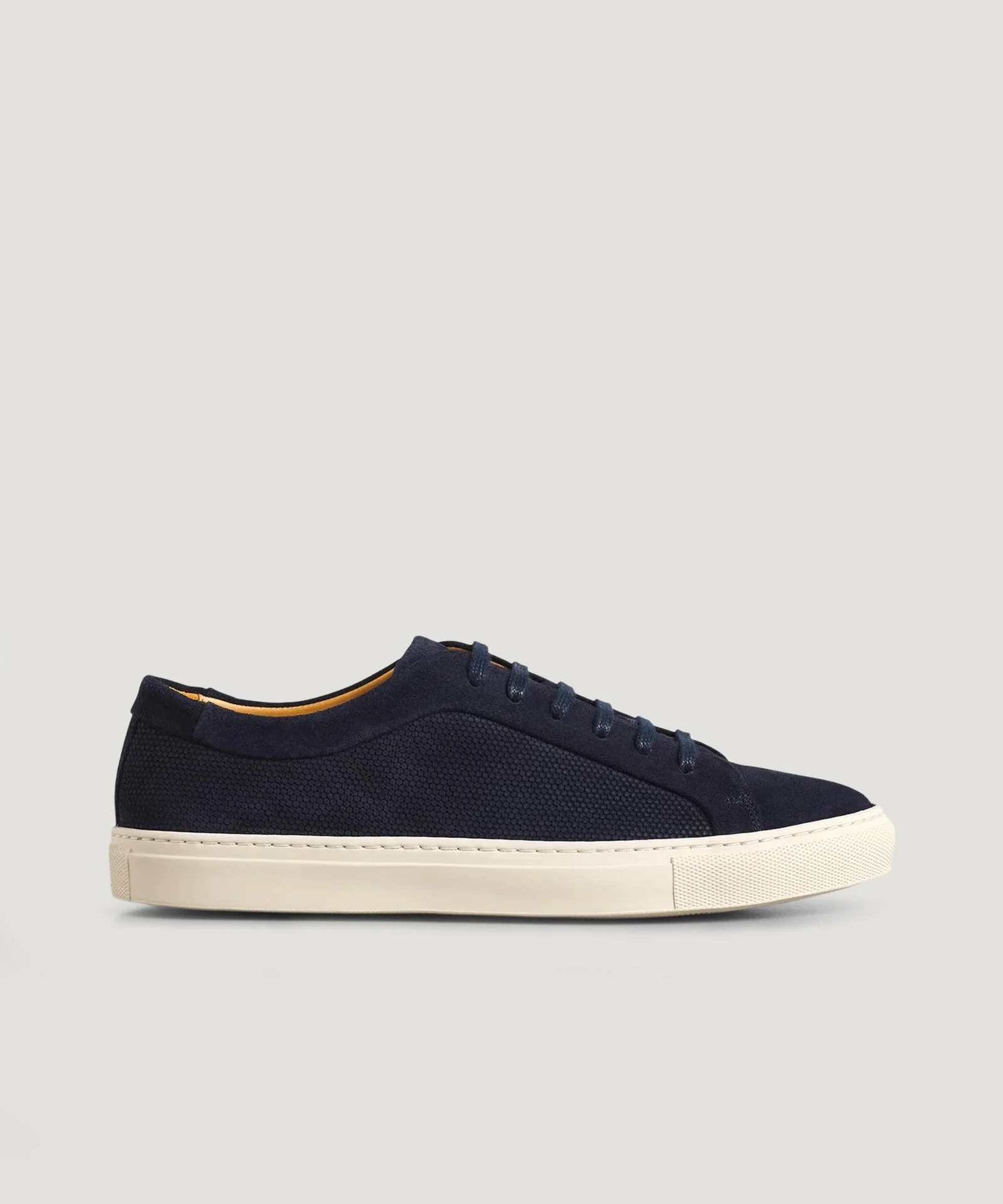 Sneaker suède donkerblauw