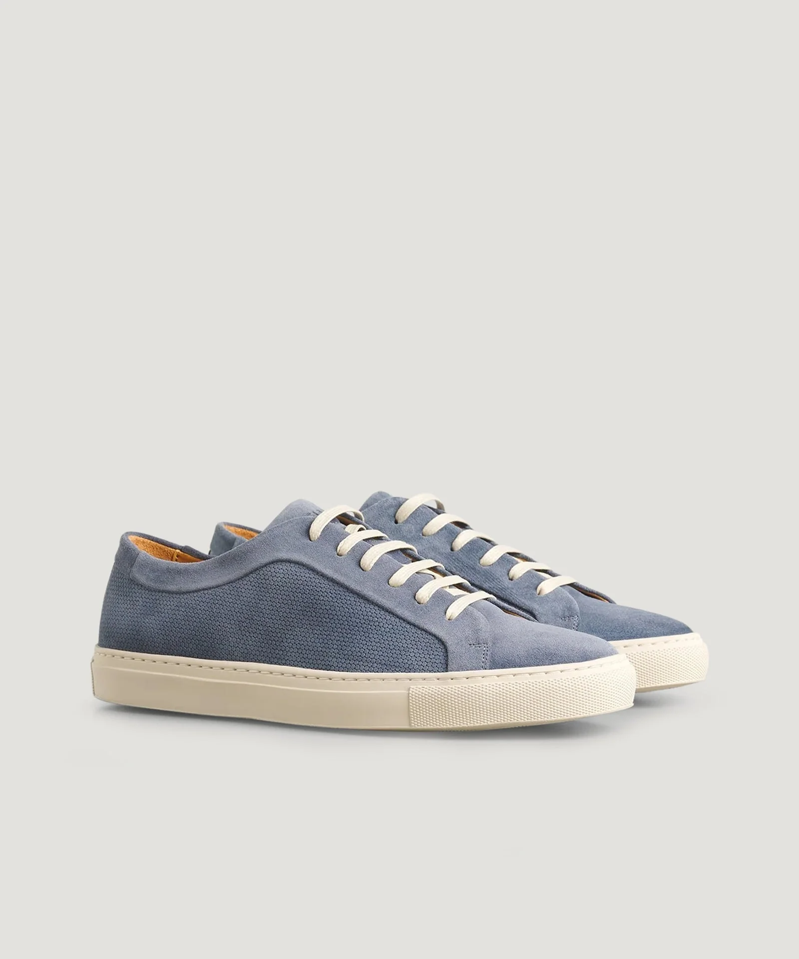 Sneaker suède lichtblauw - Image 2