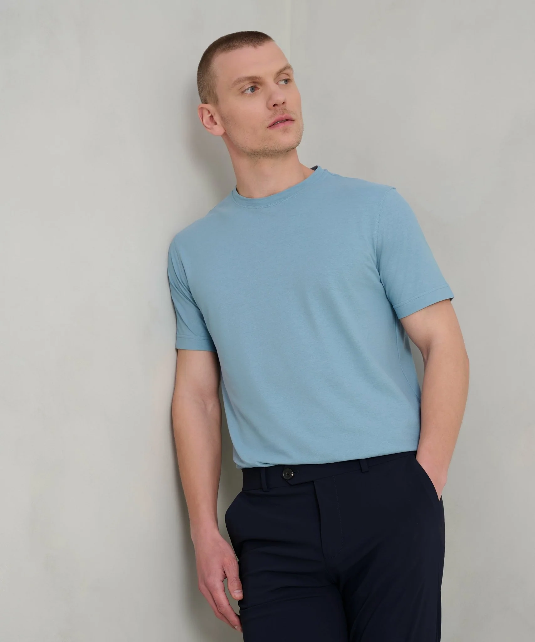 T-shirt Cool Cotton lichtblauw - Image 3