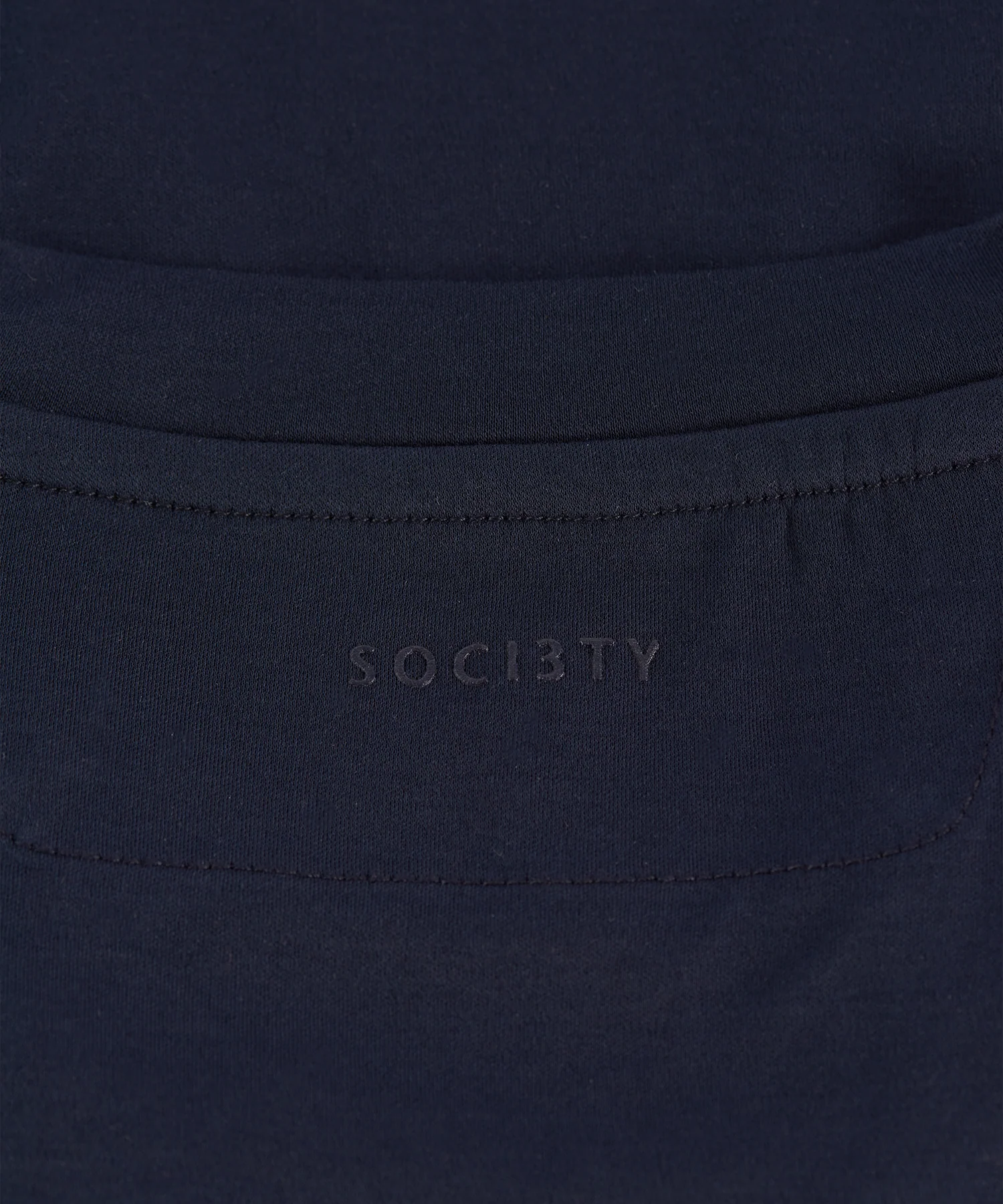T-shirt mercerized katoen navy - Image 7