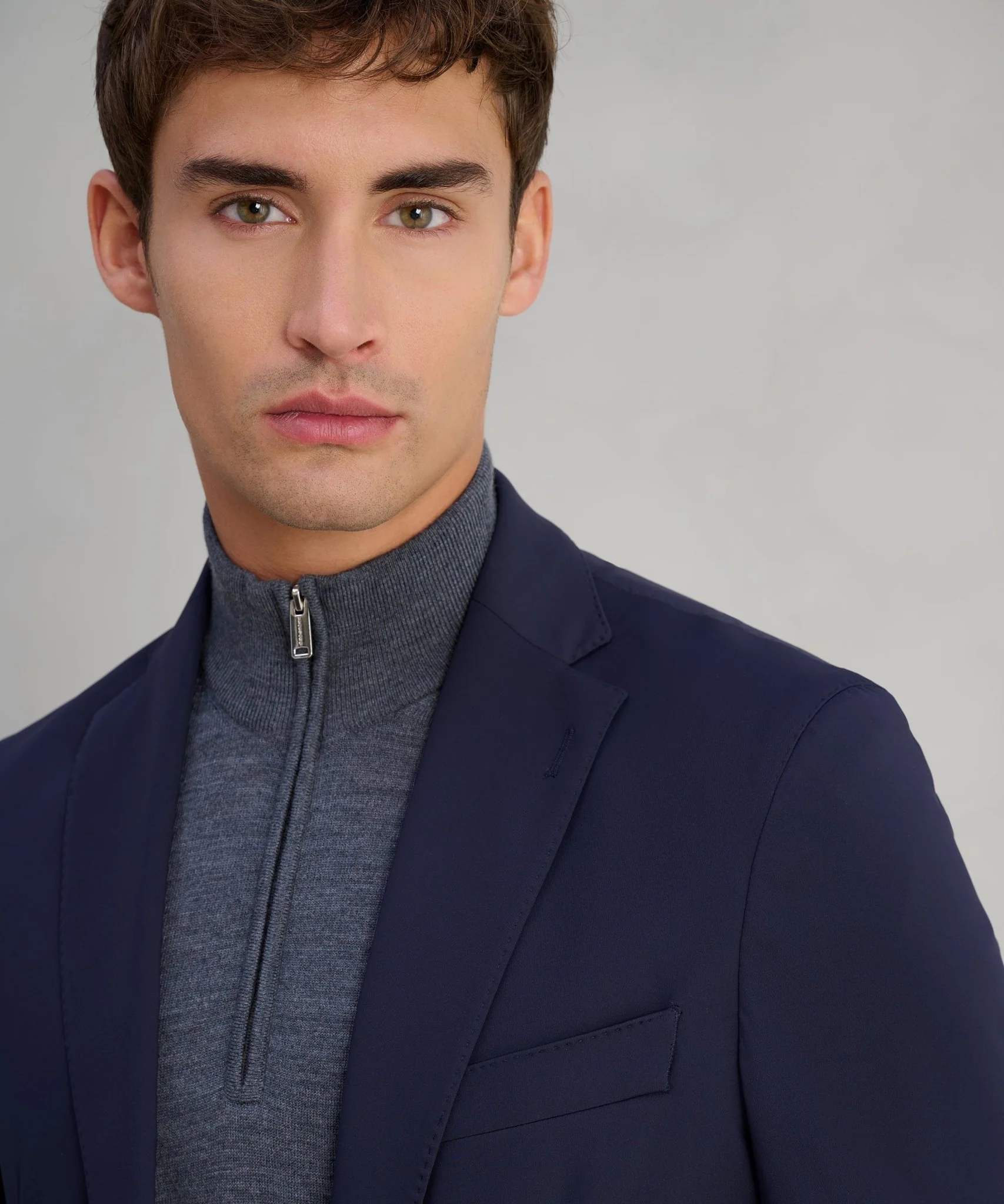 Tech colbert 4-way stretch donkerblauw (woven by Di Fabio) - Image 4