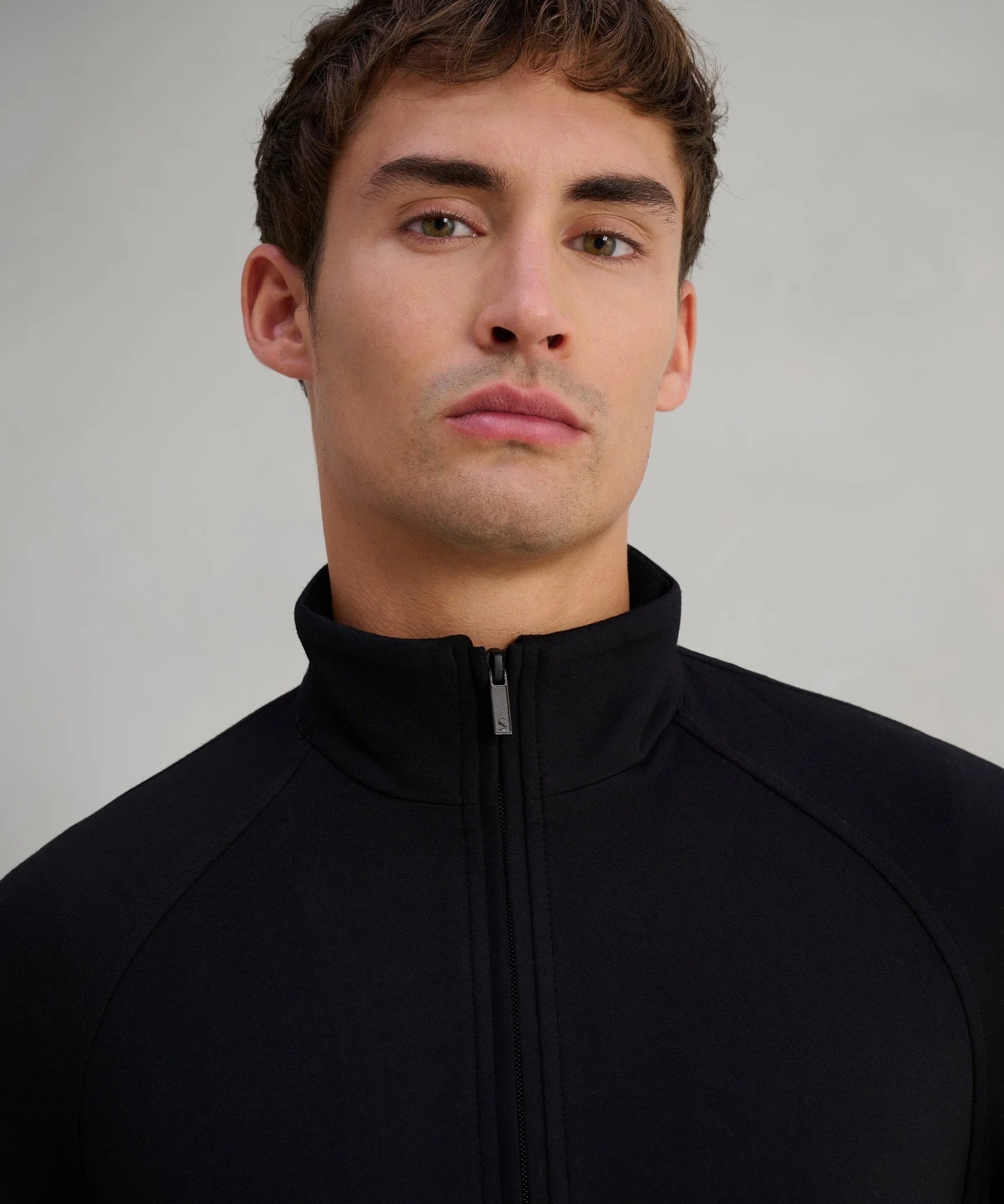 Track jacket viscosemix zwart - Image 4